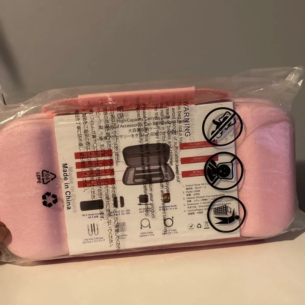 Pink Nintendo Switch Carrying Case